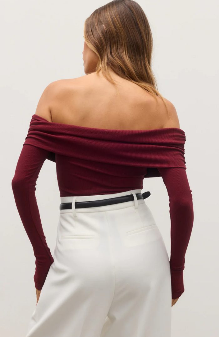 Bayse Alessandra Top - Wine - Image 3