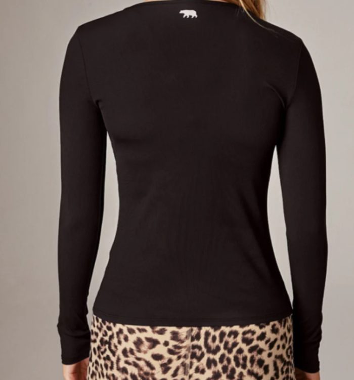 Running Bare Ballet Long Sleeve Tee - Black - Image 2