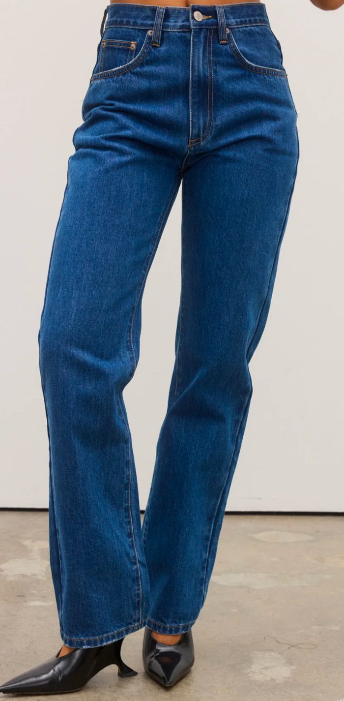 BAYSE HEIDI HIGH WAISTED JEANS - DENVER BLUE - Image 2