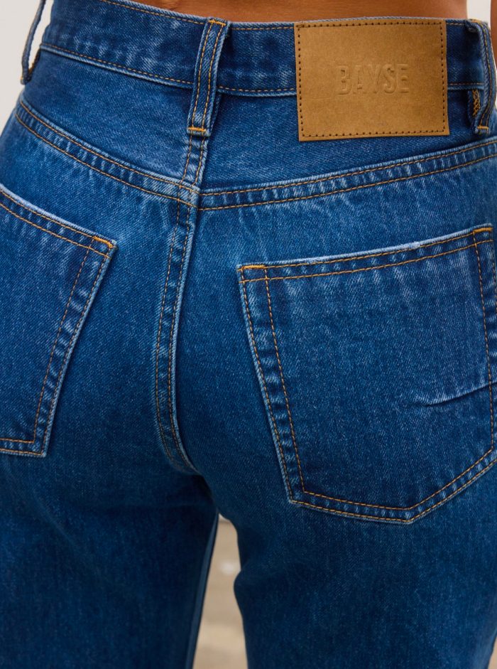 BAYSE HEIDI HIGH WAISTED JEANS - DENVER BLUE - Image 5